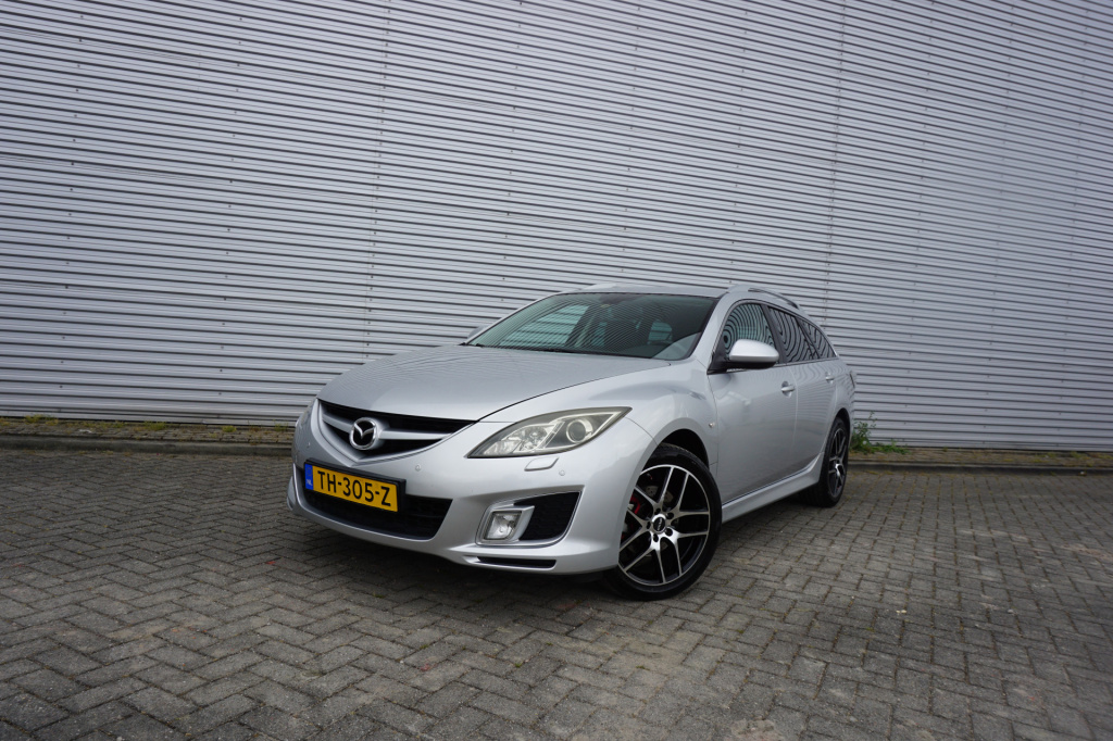 Mazda 6 sportbreak 2.5 s-vt gt-l climate / navi / cruise / stoelverw. / parkeers. / lm velgen / trekhaak
