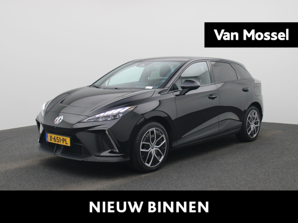 MG Mg4 Ev electric luxury 64 kwh | automaat | navigatie | climate control | apple carplay / android auto | adaptive cruise control | stoel/stuur verwarming | half-leder | lage km stand