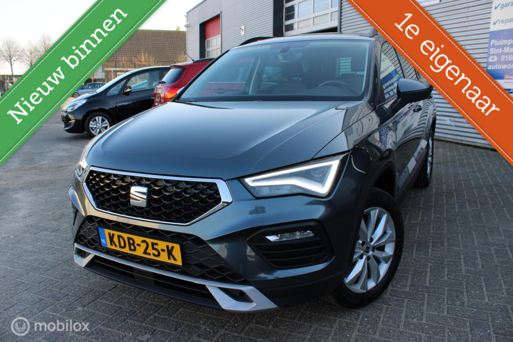 Seat Ateca 1.0 tsi style business intense/airco/led/lm velgen/apple carplay/1st eig/nieuwstaat/zuinig in verbruik