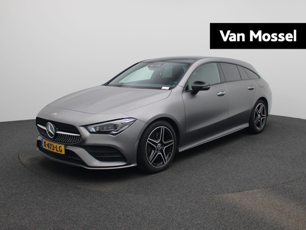 Mercedes-Benz Cla shooting brake 200 business solution amg | automaat | schuifdak | focal | trekhaak | apple carplay / android auto | stoel- stuurverwarming | 360 camera | memory seats | adaptieve cruise control | sfeerverlichting | virtual...