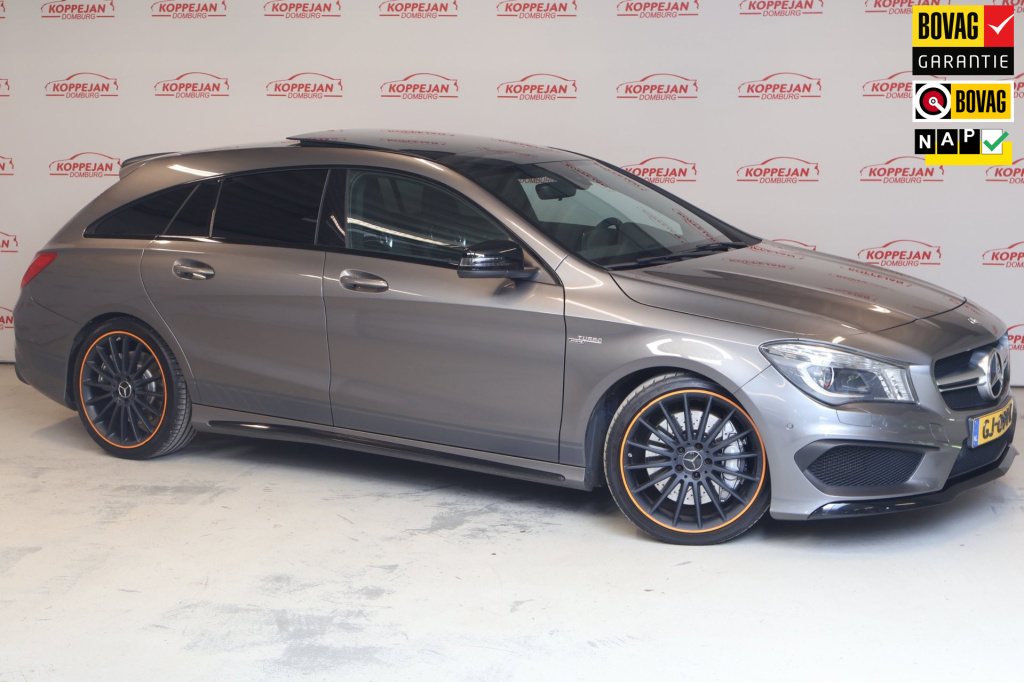 Mercedes-Benz Cla shooting brake 45 amg 4matic orangeart edition org nl, pano, kuipstoelen, camera