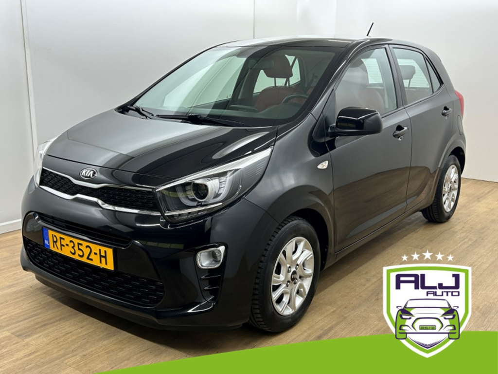Kia Picanto occasion 1.0 cvvt comfortplusline navigator | zwart | tweedehands kia picanto | airco | cruisecontrol | bluetooth