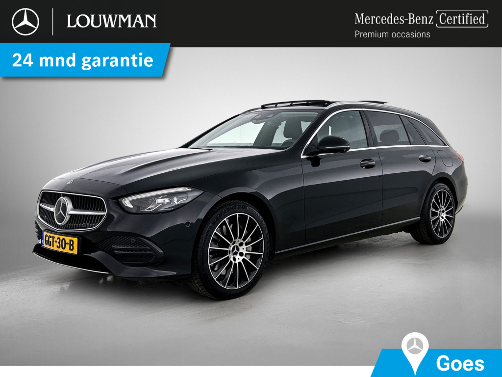 Mercedes-Benz C-Klasse estate 300 e plug-in hybride | panoramadank |  trekhaak | cruise control | 360° camera | inclusief 24 maanden mb certified garantie voor europa.