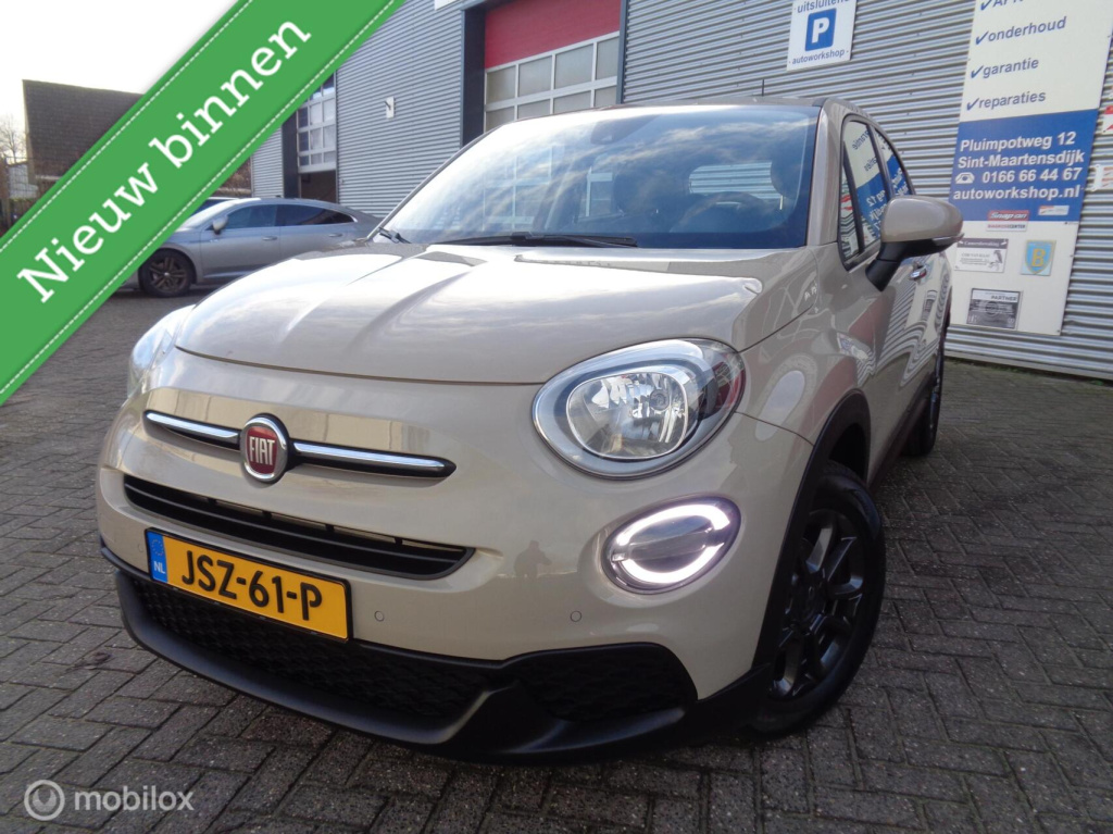 Fiat 500x 1.0 gse lounge/turbo/cappuccino/airco/key less/camera/pdc/lm velgen/1st eig/led