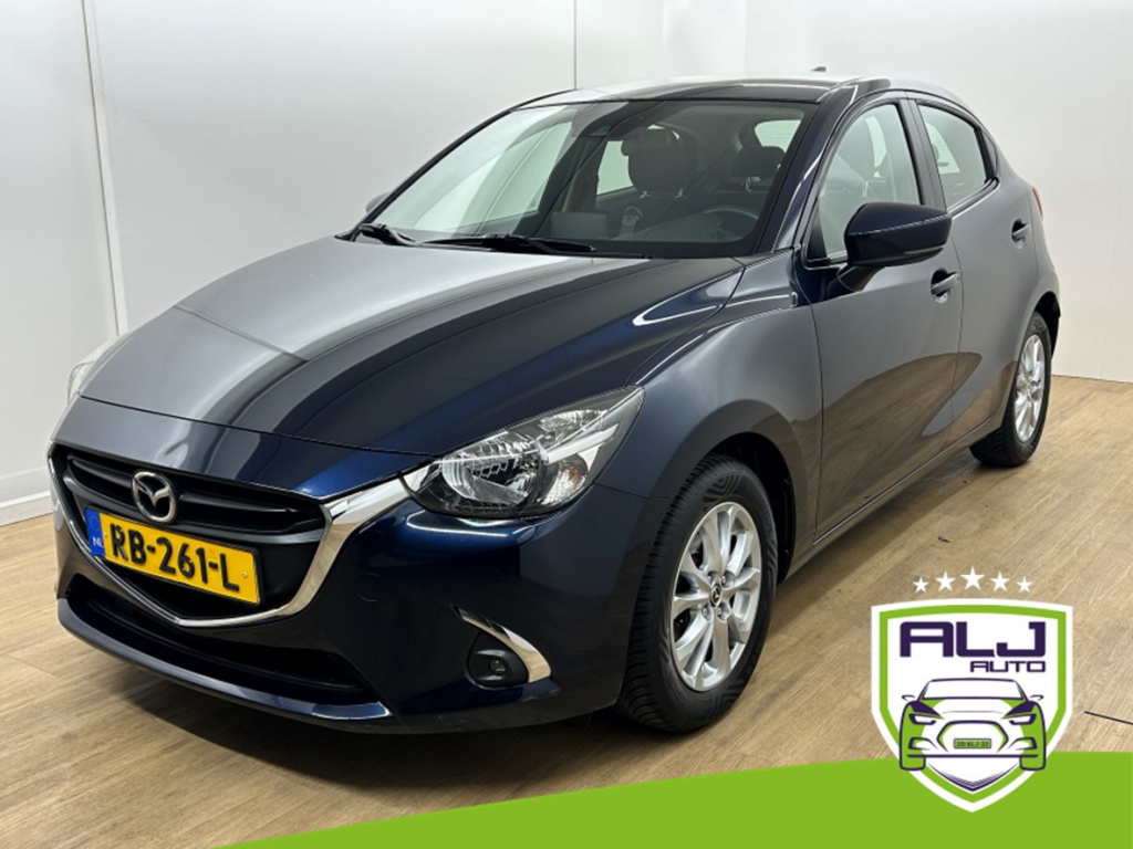 Mazda 2 occasion 1.5 skyactiv-g dynamic | blauw | tweedehands 2 | cruisecontrol | airco | bluetooth audio | trekhaak