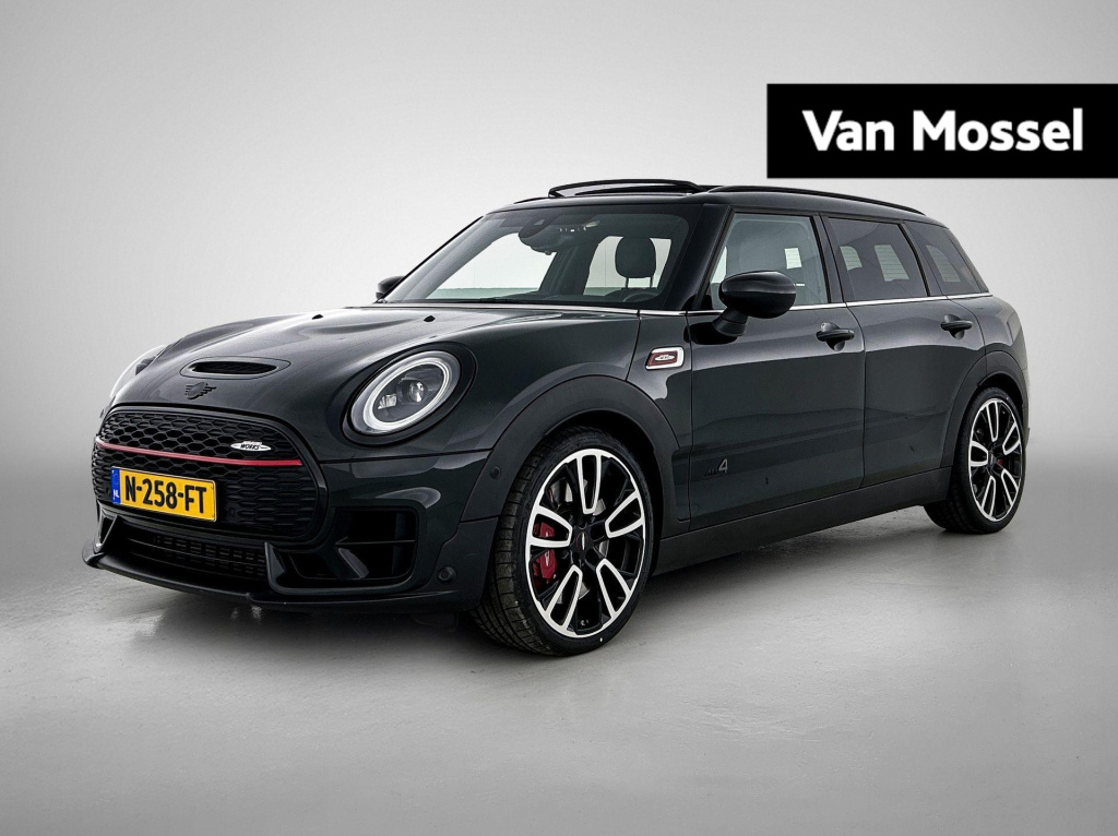 Mini Clubman 2.0 jcw all4 john cooper works | automaat | panoramadak | navigatie | memory seats | virtual cockpit | union jack achterlichten |  head up display | apple carplay / android auto | vol leer | harman-kardon | achteruitrijcam...