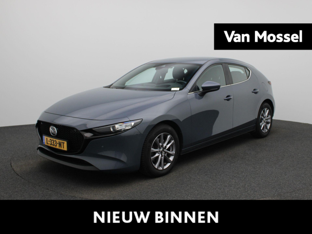 Mazda 3 2.0 e-skyactiv-g m hybrid 122 luxury | automaat | bose | apple carplay / android auto | navigatie | climate control | parkeer sensoren | dab | stoel/stuur verwarming | camera | lmv | adaptive cruise control | heads up | li...