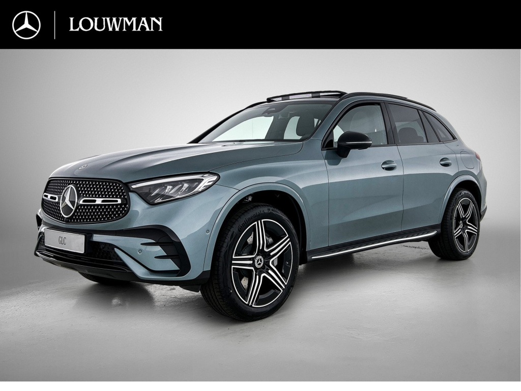 Mercedes-Benz Glc 300e 4matic business solution amg | advanced plus | nightpakket | parkeerpakket | trekhaak | panoramaschuifdak | treeplanken in aluminiumlook | 20 inch vijfspaaks lichtmetalen amg-velgen | distronic |