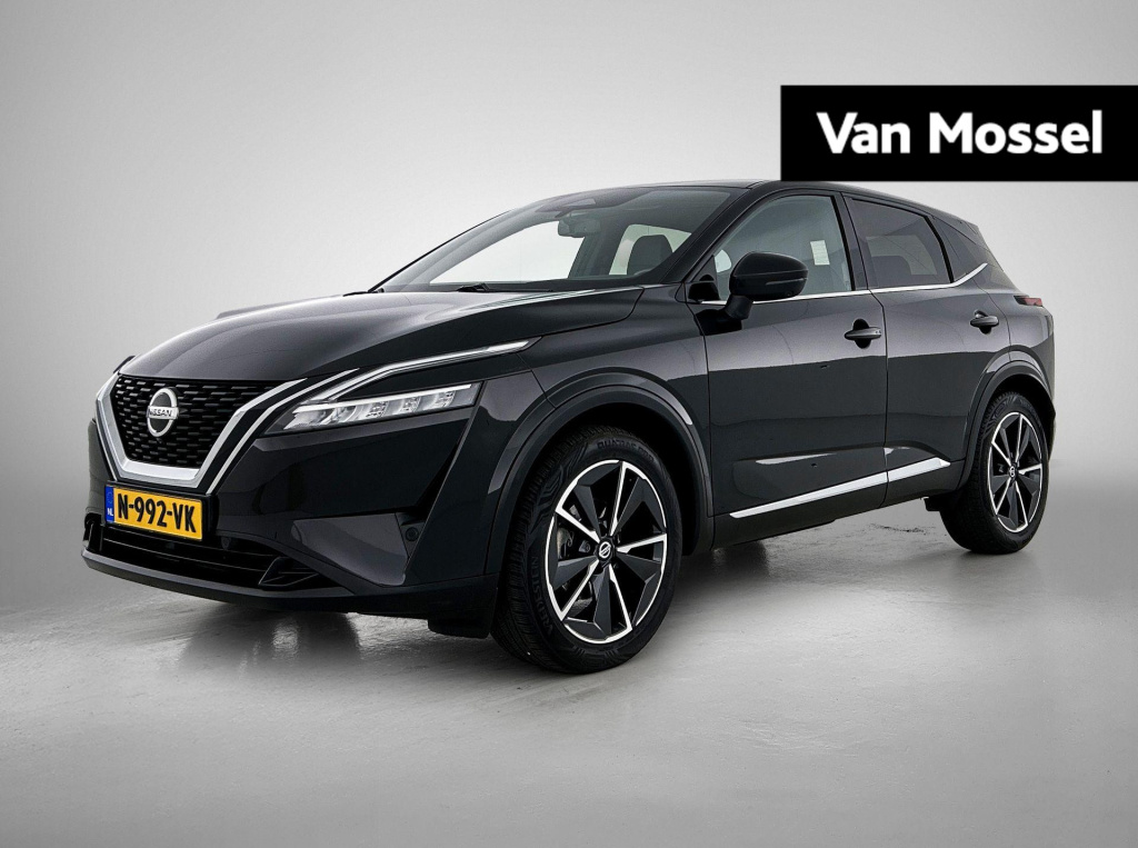 Nissan Qashqai 1.3 mhev xtronic tekna plus | automaat | lage km stand | apple carplay / android auto | vitrual cockpit | stoelverwarming | leder | 360 camera | dodehoek sensor | trekhaak | heads-up | lichtmetalen velgen |