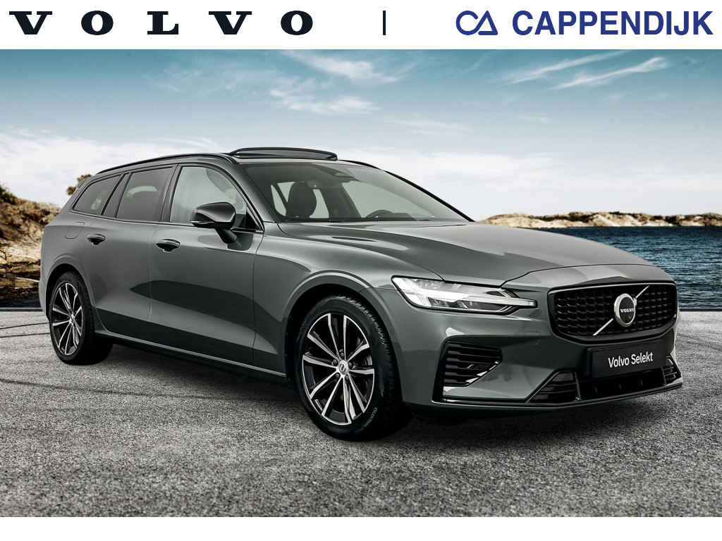 Volvo V60 t8 455pk recharge ultra dark| adap.cruise| pano| trekhaak| 360camera