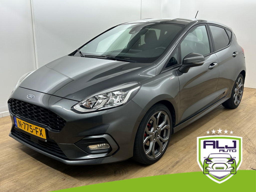 Ford Fiesta occasion 1.0 ecoboost titanium | grijs | tweedehands ford fiesta | airco | cruise lim| carplay | stoelverwarming