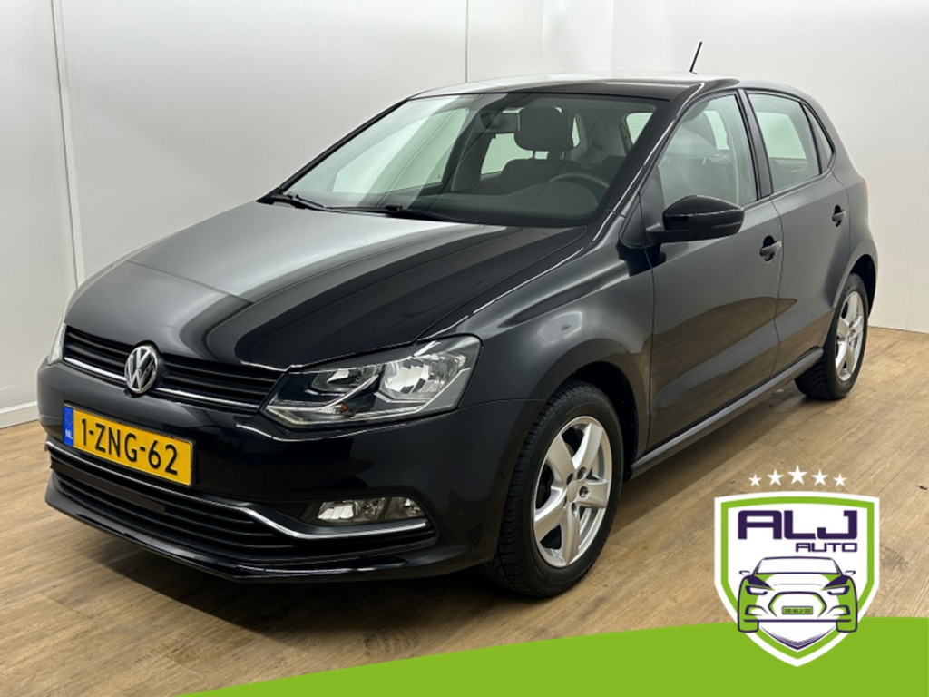 Volkswagen Polo occasion 1.2 tsi comfortline | zwart | tweedehands volkswagen polo | airco | carplay audio | cruisecontrol