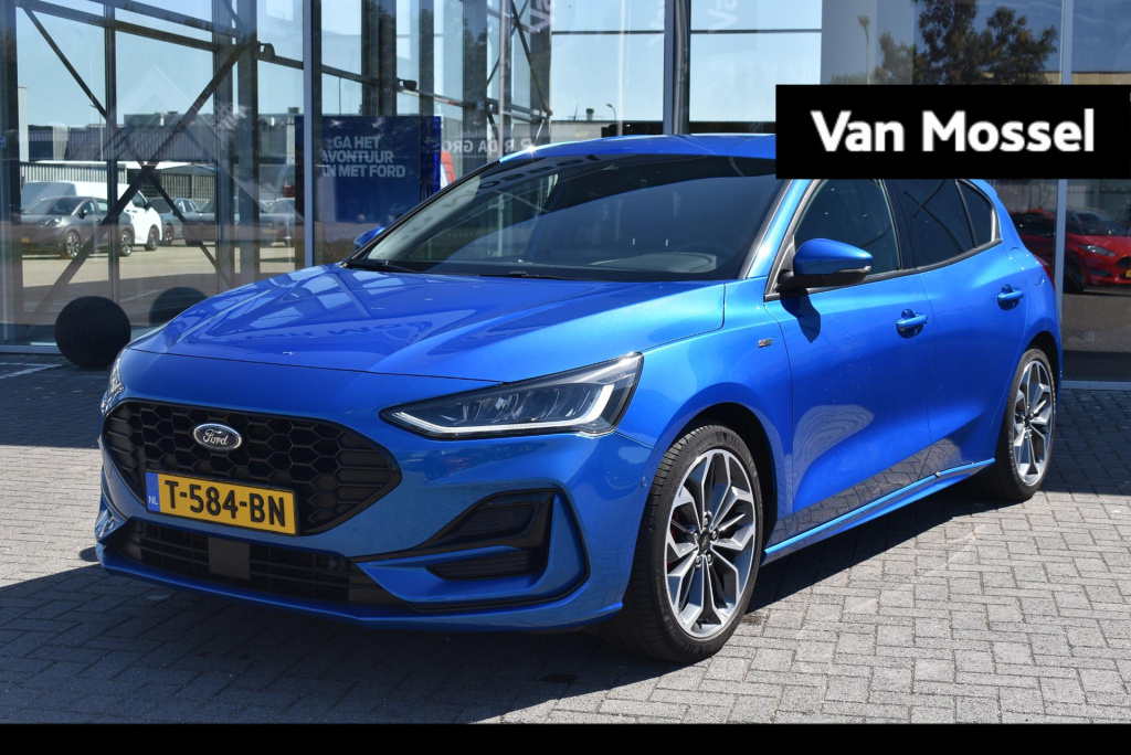 Ford Focus 1.0 ecoboost hybrid st line x | 155 pk | adaptieve cruise control | climate control | winterpakket | agr-bestuurderstoel | 18" lmv | achteruitrijcamera | bang & olufsen premium geluidsysteem | apple carplay/android auto |