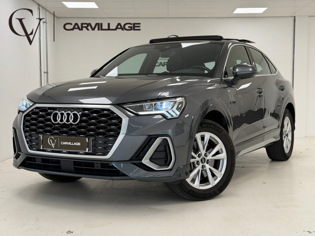Audi Q3 sportback 45 tfsi e s line | trekhaak | panoramadak | elektrische stoelen |