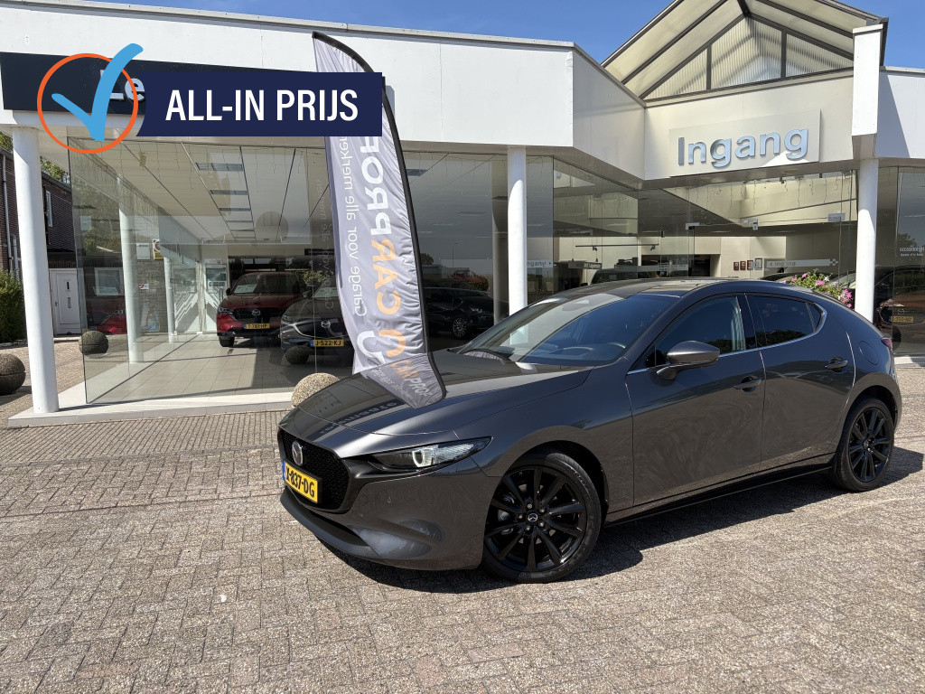 Mazda 3 2.0 e-skyactiv-x m hybrid 186 excl-line, driver ass.pack, comfort pack, design pack