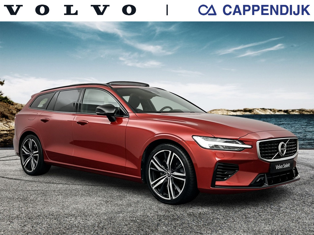 Volvo V60 t8 390pk recharge r-design| pano| 360camera| hud| adap.cruise