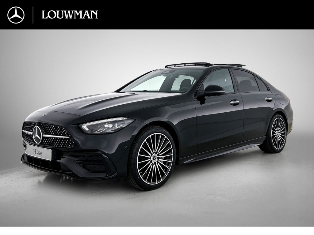 Mercedes-Benz C-Klasse 300 e 140 years edition | comfortpakket plus | nightpakket | parkeerpakket met 360°-camera | trekhaak | guard 360° plus | middenconsole metaalstructuur | panoramaschuifdak | 19" multispaaks lichtmetalen amg-velgen | guard ...