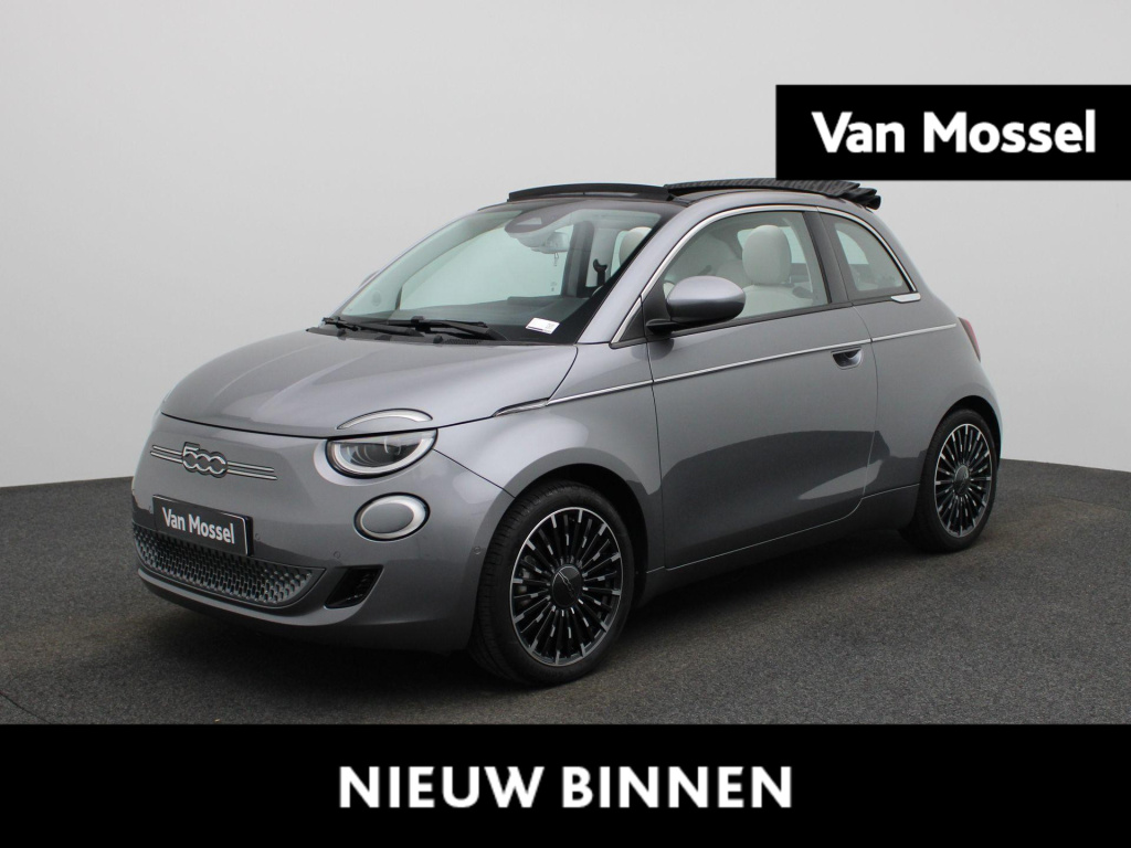Fiat 500 C 500e 42 kwh la prima | cabrio | automaat | navigatie | virtual cockpit | camera | verwarmde stoelen | climate control | parkeersensoren | keyless | lichtmetalen velgen |
