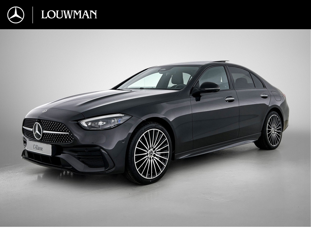 Mercedes-Benz C-Klasse 300 e 140 years edition | amg line premium plus | nightpakket | trekhaak | panoramaschuifdak | middenconsole metaalstructuur | guard 360° plus | warmtewerend, donkergetint glas | burmester® 3d surround sound system | 19" m...