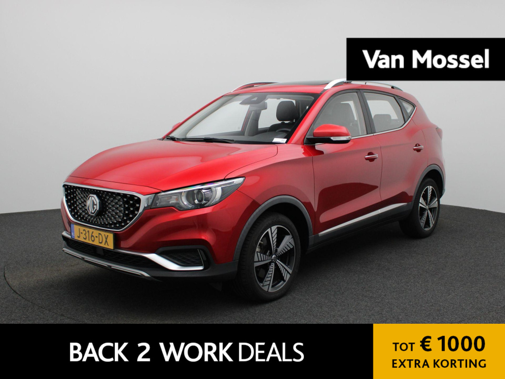 MG Zs Ev mg luxury 45 kwh | automaat | panoramadak | leder | navigatie | airco | achteruitrijcamera | apple carplay / android auto | stoelverwarming | lichtmetalen velgen |
