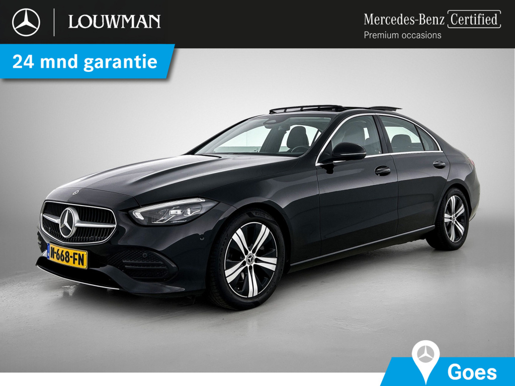 Mercedes-Benz C-Klasse 180 luxury line | panoramadak | sfeerverlichting | cruise control | inclusief 24 maanden mercedes-benz certified garantie voor europa.
