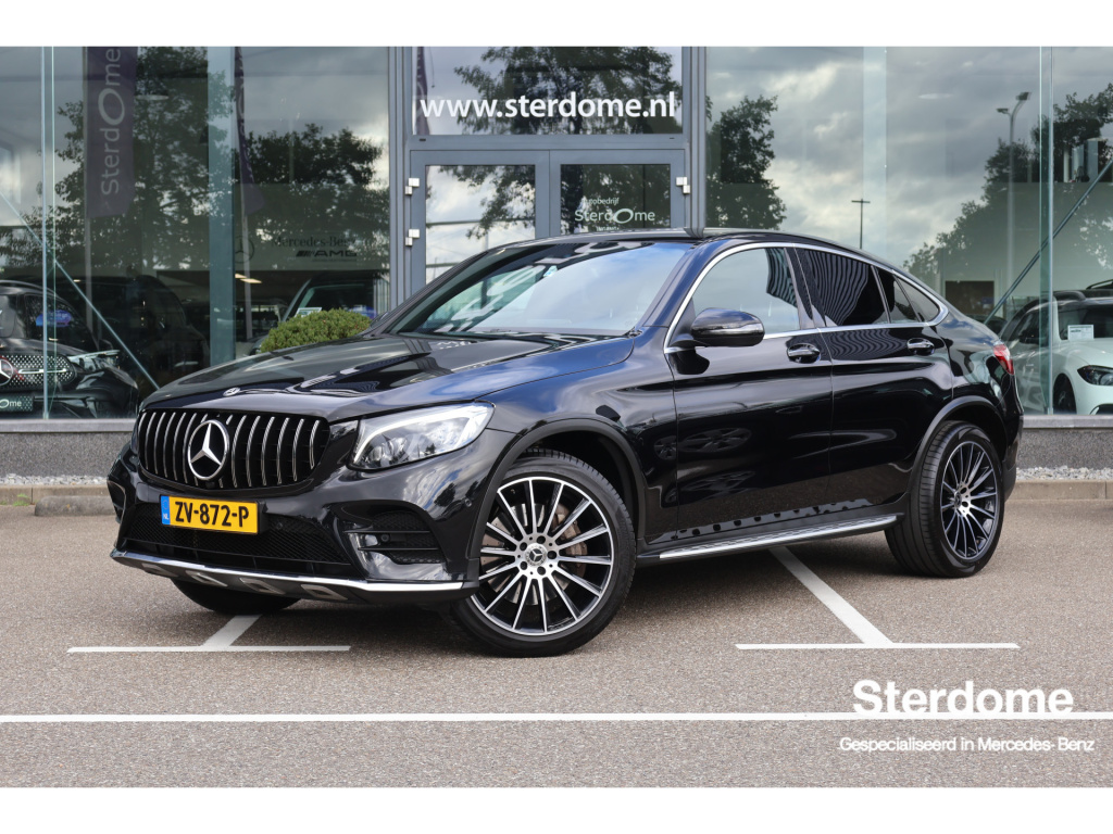 Mercedes-Benz Glc coupé 250 4matic l amg l burmerster l comand l wegklapbare trekhaak l led adaptief l sfeerverlichting l memory pakket voor bestuurdersstoel l keyless go l parkeer pakket l stoelverwarming l elektr. bedienbare achterklep l ...