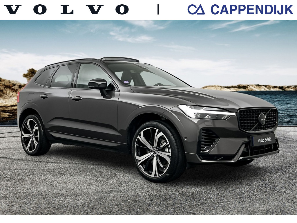 Volvo XC60 t6 398pk recharge ultra dark| pano| luchtvering| hud| 360camera