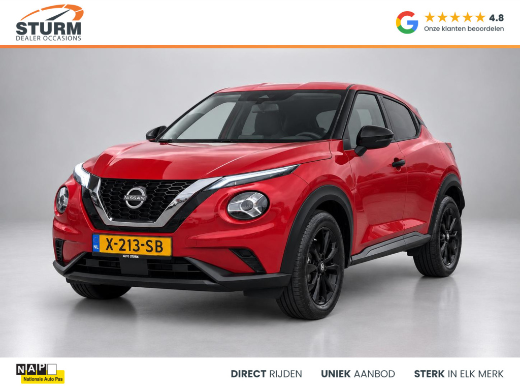 Nissan Juke 1.0 dig-t visia | cruise control | airco | led koplampen | radio-mp3 speler | bluetooth tel. | elek. ramen + spiegels | rijklaarprijs!