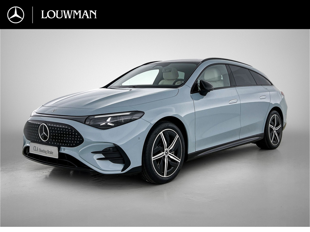 Mercedes-Benz Cla shooting brake 250+ business solution amg 85 kwh | nightpakket | trekhaak | vast panoramadak | 18 inch vijfspaaks lichtmetalen amg-velgen | urban guard | massagefunctie | sierdelen in openporig bruin eikenhout |