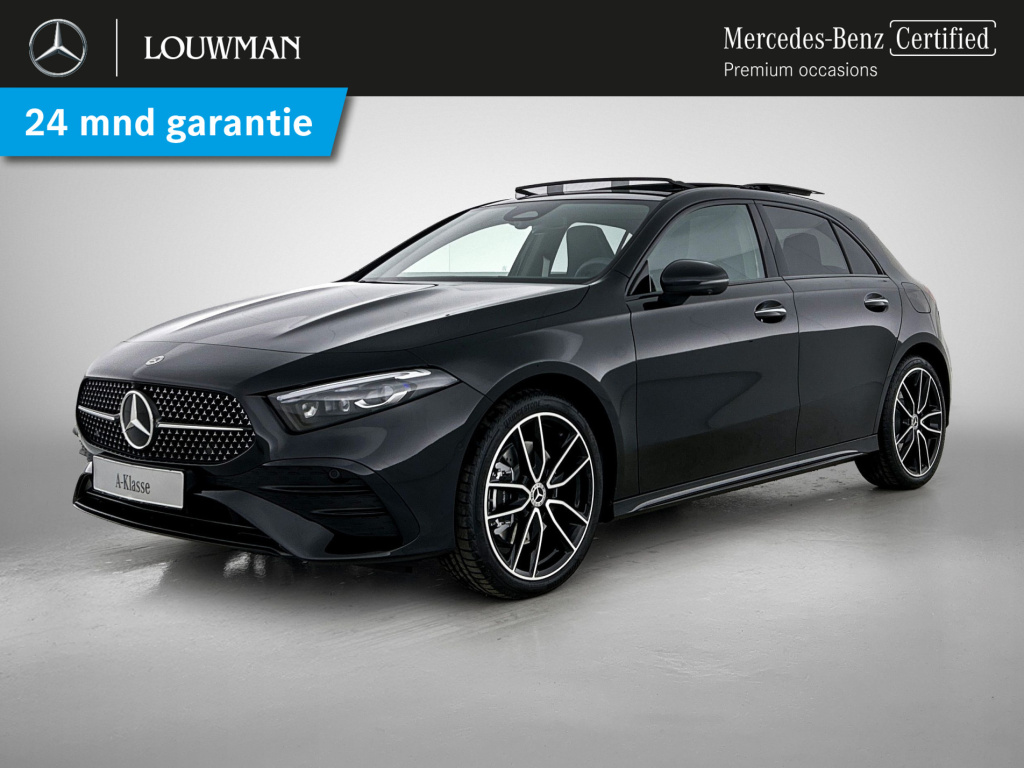 Mercedes-Benz A-Klasse 250 e business solution amg | amg line plus pakket | nightpakket | multibeam led | 360° camera | panoramaschuifdak | smartphone-integratie | head-up display | 19 inch amg velgen |
