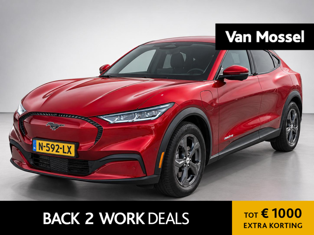 Ford Mustang Mach-e rwd 75 kwh | automaat | navigatie | 360 camera | keyless | stoel- stuurverwarming | cruise control | elektrische achterklep | bang & olufsen | apple carplay | android auto | lichtmetalen velgen |