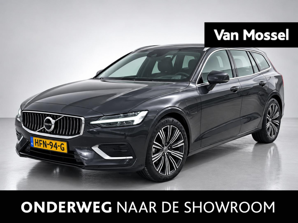 Volvo V60 2.0 t6 twin engine awd inscription | automaat | lmv | leder | cruise control | climate control | trekhaak | apple carplay | stoel verwarming | memory seats | harman kardon | 360 camera