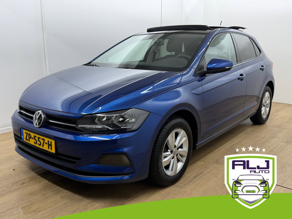 Volkswagen Polo occasion 1.0 tsi beats | blauw | tweedehands volkswagen polo | airco | cruisecontrol lim | carplay | panoramadak