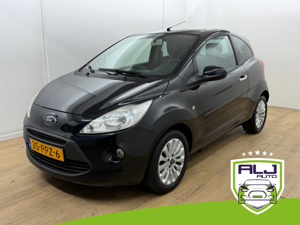 Ford KA occasion 1.2 titanium x start/stop | zwart | tweedehands ford ka | airco | aux audio