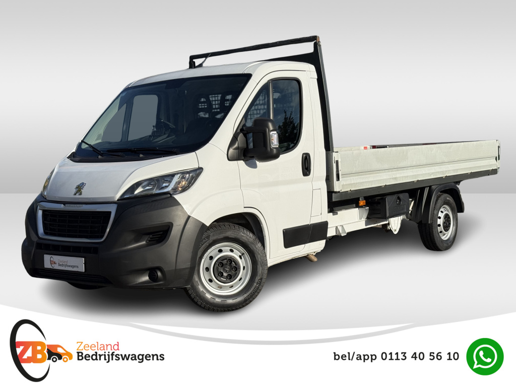 Peugeot Boxer 335 2.2 bluehdi 165 l4 pick-up | open laadbak | trekhaak 3.5t | cruisec. | airco