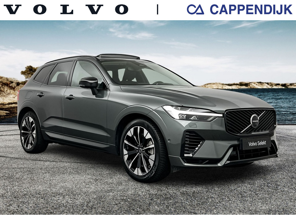 Volvo XC60 t6 398pk recharge ultra dark| luchtvering| 360camera| trekhaak