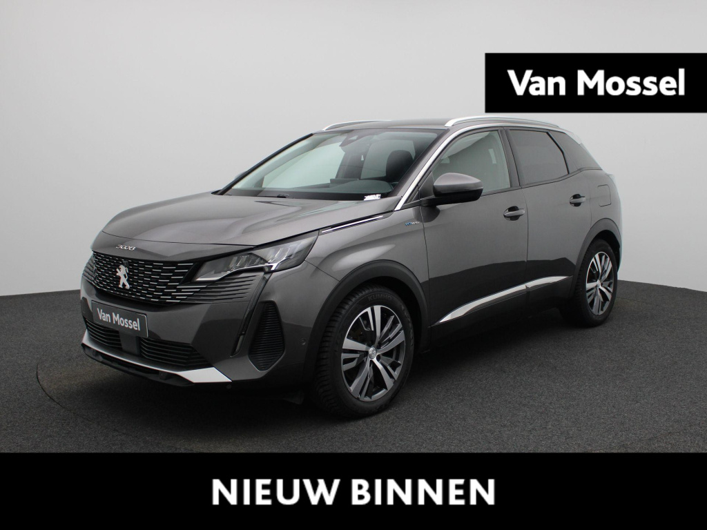 Peugeot 3008 1.6 hybrid 225 blue lease allure | automaat | half-leder | navigatie | virtual cockpit | cruise control | sfeer verlichting | dab | elec achterklep | stoel verwarming | climate control | parkeer sensoren | lmv | led |camera |