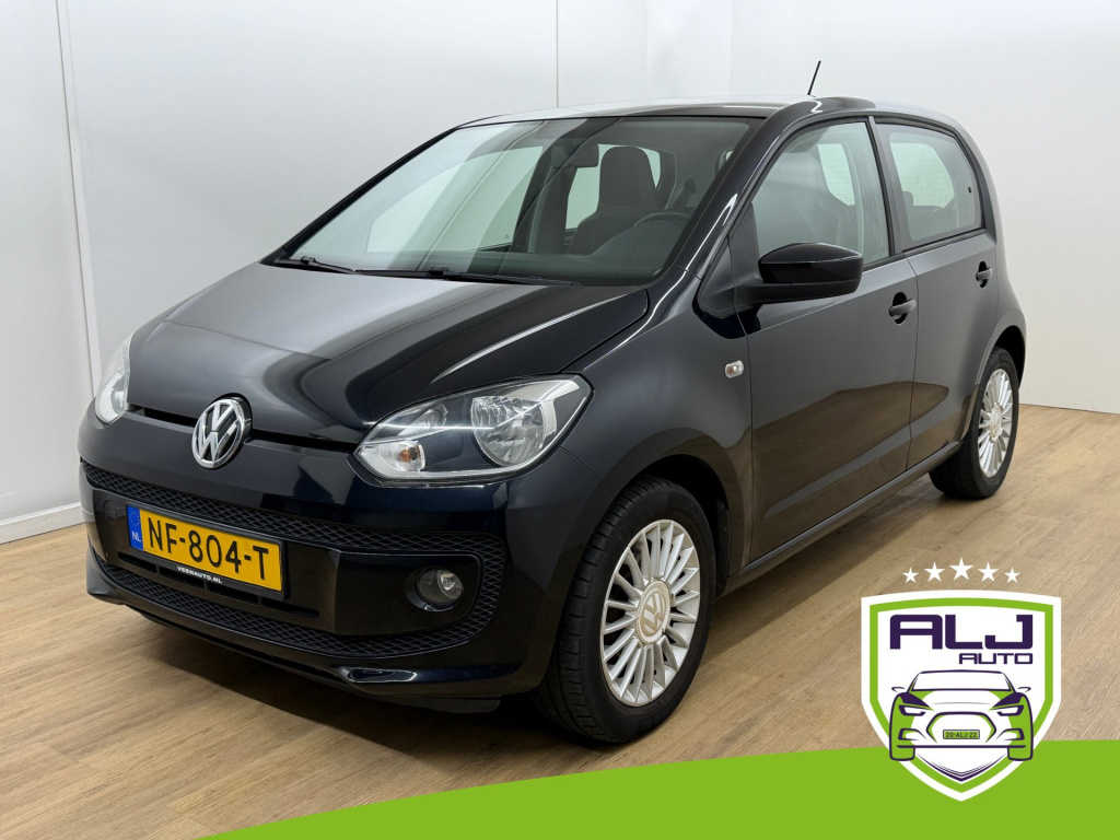 Volkswagen UP! occasion 1.0 high up! bluemotion | zwart | tweedehands volkswagen up! | airco | aux | stoelverwarming